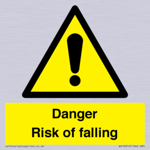 Danger Risk of falling